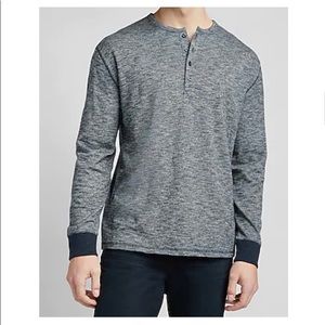 Medium Express Marled Henley Shirt